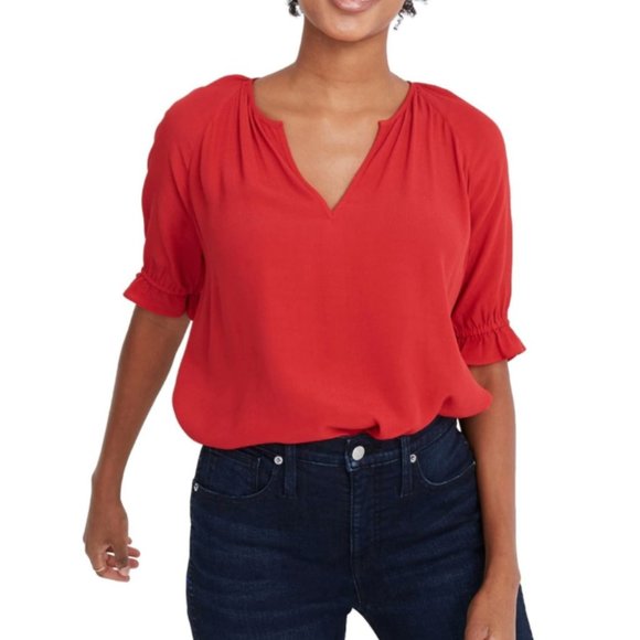 ruffle cuff top